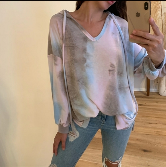 Reposhing Cotton Candy Tie Dye Hoodie - Picture 3 of 7